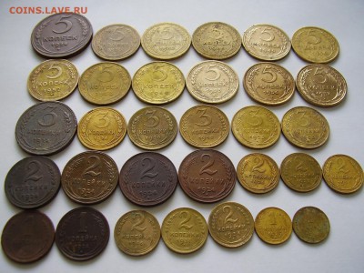 ЛОТ РАННИХ СОВЕТОВ 1,2,3,5коп. (короткий аук) до 15.04.14 - P3190008.JPG