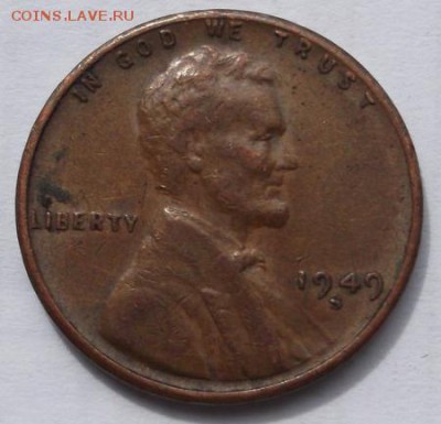 1 цент 1949 США что за брак? - DSCF0519