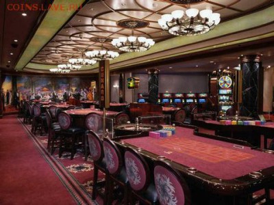Монеты с Корабликами - Cunard-QueenMary2-kartenraum
