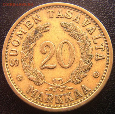 Финляндия_20 марок 1935. Редкий год; до 14.04_22.02мск - 7804