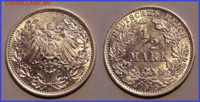 Германия 1.2 марки 1915 A до 19.04.14 в 22.00 - 1.2 марки 1915 A -1- 27.03.14