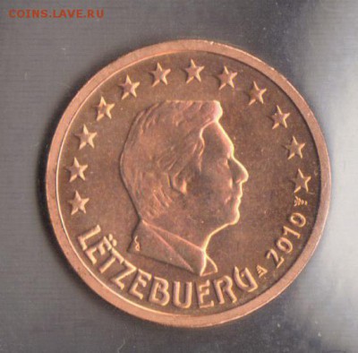 Люксембург 2 евроцента 2010 до 16.04.2014 22-00 - 2а