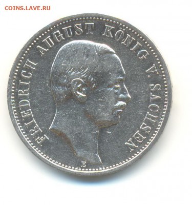 Ag. саксония 3 марки 1908 . до 18.04  22:00 - 2