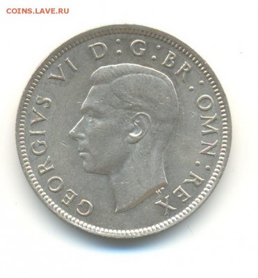 Ag. британия 2 шиллинга 1943. XF+. до 18.04 22:00 - 3