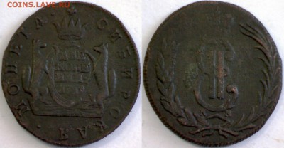 Медь Империи XVIII-XIX вв. (полушки, денги, копейки, Сибирь) - 2 копейки 1769