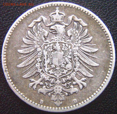 Германия_серебряная марка 1875(В); до 16.04_22.06мск - 7927