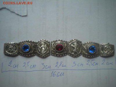 красивый серебрянный браслет с камнями оцените - брасл..JPG