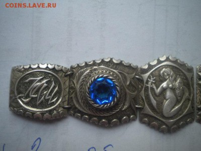 красивый серебрянный браслет с камнями оцените - брасл.1.JPG