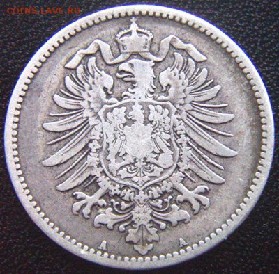 Германия_серебряная марка 1881(А); до 16.04_22.12мск - 7921