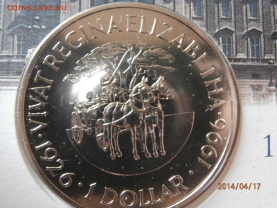 БЕРМУДЫ 1доллар1996г. ДЕНЬ РОЖДЕНИЯ.конверт до 18.04 - P4170011.JPG