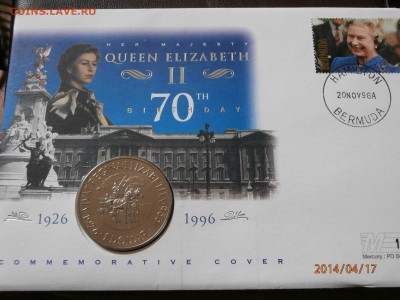 БЕРМУДЫ 1доллар1996г. ДЕНЬ РОЖДЕНИЯ.конверт до 18.04 - P4170010.JPG