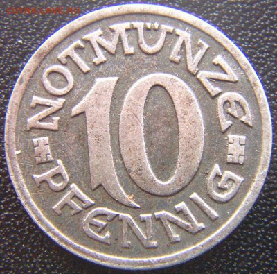 Германия. Город Ахен_10 пфеннигов 1920; до 16.04_22.20мск - 7912