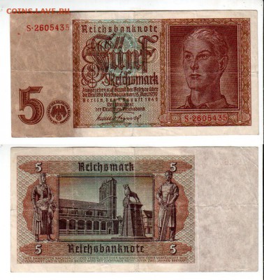 Германия, 5 марок (1942), до 20.04 @ 22:00 - banknote_1278