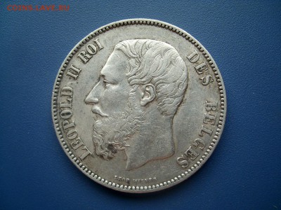 БЕЛЬГИЯ 5 Франков 1870 неплохая  22.04.14.  22-30 - SL270837.JPG