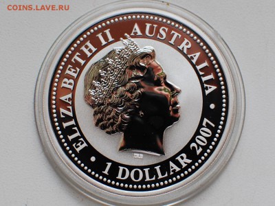 Ag 1 Доллар Австралия год БЫКА 2007г до 20.04 в 22-00мск - ajnj 018
