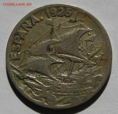СтараяИспания,  25 Сентимос 1925 "Корабль" (19.04) - P1014979.JPG