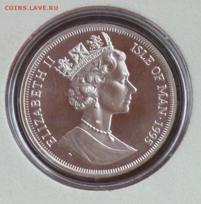 Isle of man, 1995г (Angel, Ag 9999 1 унция) 22.04 в 22-00 - 3-3