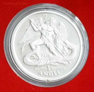 Isle of man, 1995г (Angel, Ag 9999 1 унция) 22.04 в 22-00 - 3