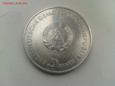 5 марок ГДР 1987 Александрплатц Берлин до 20.04.14 - IMG_20140417_181121
