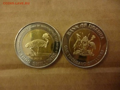ДК Уганда 1000 шилингов птица Биметалл ФИКС 24.04 - P1050994