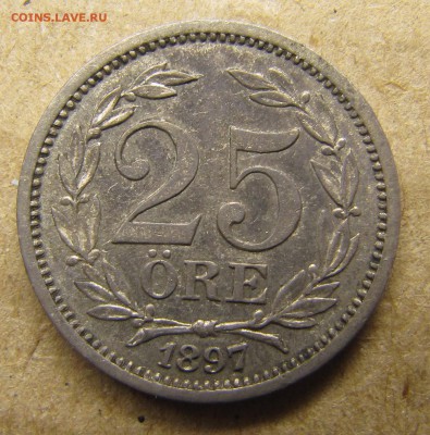 ШВЕЦИЯ 25 эре 1897. ДАНИЯ 1 эре 1889 - IMG_0818.JPG