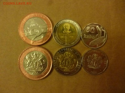 ДК Набор монет Нигерия биметалл ФИКС 24.04 - P1060659.JPG