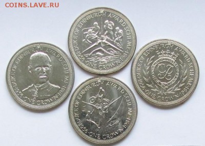 ОСТРОВ МЭН Кроны 2001 г. Гарри Поттер 5 монет АНЦ - Isle of Man 4 Crown set 1981.JPG