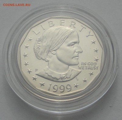 1 $ 1999 США Сюзан Энтони PROOF в боксе до 24.04 - сша 2