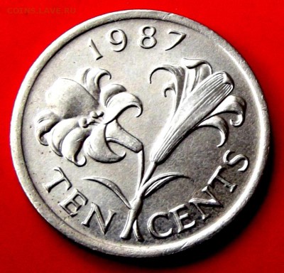 Бермуды 10 центов 1987г. до 26.04.14г. до 22-00 мск - DSCF0186.JPG
