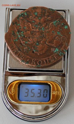 5 коп. 1783 ЕМ на тонкой заготовке. Вес 35,3 гр. - Изображение 060
