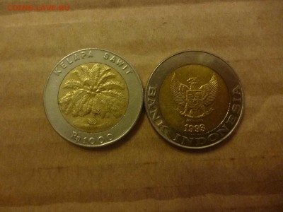 ДК Индонезия 1000 рупий Пальма Биметалл ФИКС 27.04 - P1060018