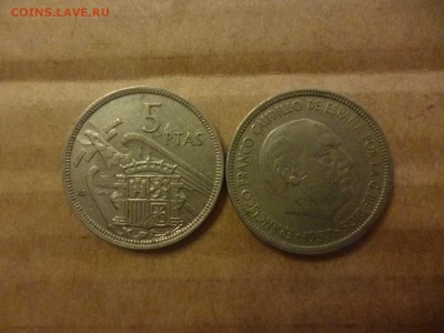 ДК Испания 5 песет птица ФИКС 27.04 - P1060031