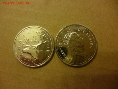 ДК Канада 25 центов Олень Королева 90-х ФИКС 27.04 - P1060766.JPG