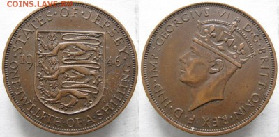 Разная инострань - 13 7 Джерси пенни 1946    468