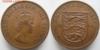 Разная инострань - 13 8 Джерси пенни 1964   н234