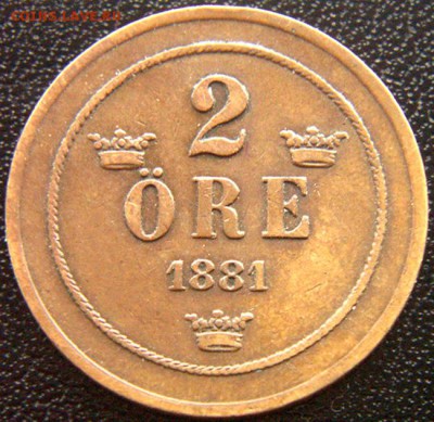 Швеция_2 эре 1881; до 23.04_22.04мск - 7996