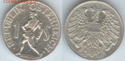 Австрия 1 шиллинг 1946г. до 21.00 мск 01.05.2014 - Австрия-1 шил. 1946