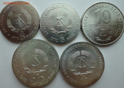 Юбилейка ГДР 5 шт. 1970-1973 г.г. на оценку - DSC00263.JPG