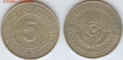 Алжир 5 динаров 1984 до 21.00 по Москве 02.05.2014 - Алжир