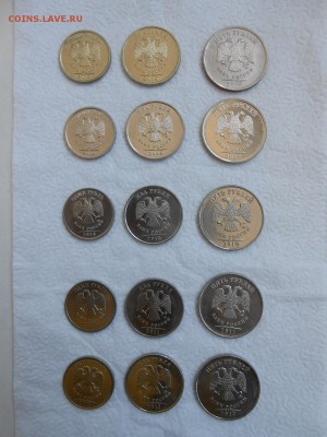 1,2,5 рублей 2008-2012, ММД, полная погодовка в блеске - DSCN0428[1]