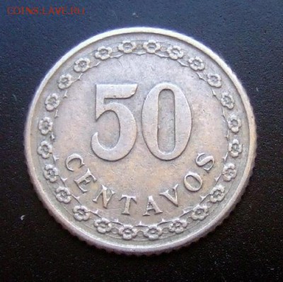 ПАРАГВАЙ 50 сентаво (1925) до 29.04 (22.00) - Парагвай 50 сентаво (1925) №1 Р