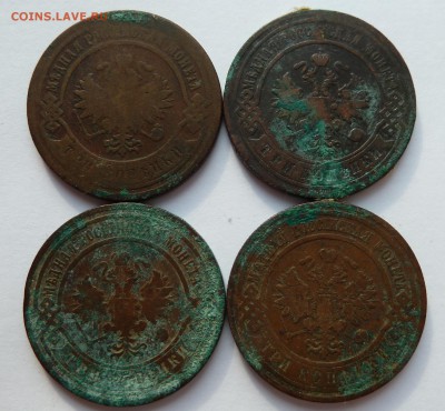 3 копейки 1883,1898,1903,1911 до 28.4.14 (22.30 мск) - 3коп4шт_ав