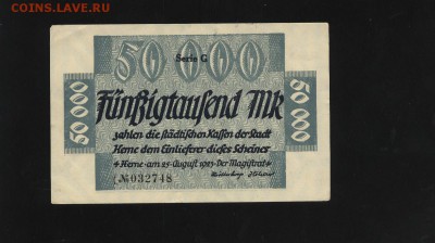 Германия Herne 50 000 марок 1923 2.05.14 - 1 053