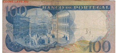 ПОРТУГАЛИЯ 100 ЭСКУДО 1965 ДО 01.05.14 В 22.00МСК (8470) - 1-порт100