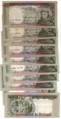ПОРТУГАЛИЯ 20 ЭСКУДО 1964 (10ШТ) 01.05.14 В 22.00МСК (8471) - Изображение 008
