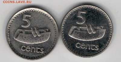 ФИДЖИ 5 ЦЕНТОВ 1998-2006 (2ШТ) ДО 01.05 В 22.00МСК (8679) - 4-ф5а