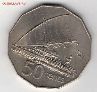 ФИДЖИ 50 ЦЕНТОВ 1975 ДО 01.05 В 22.00МСК (8679) - 4-ф50-75а