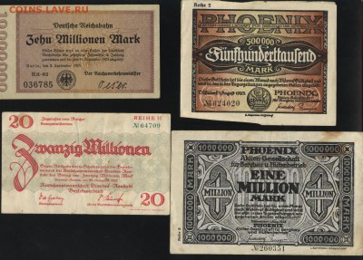 4 местных боны Германии 1923 года 1.05.14 19-00 мск - 1