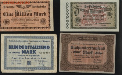 4 местных боны Германии 1923 года 1.05.14 19-00 мск - 1