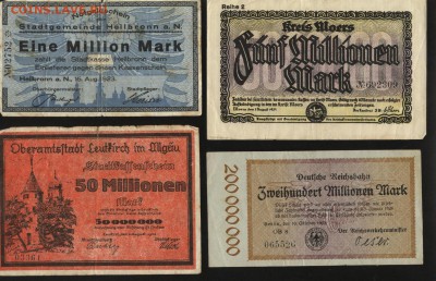 4 местных боны Германии 1923 года 1.05.14 19-00 мск - 1
